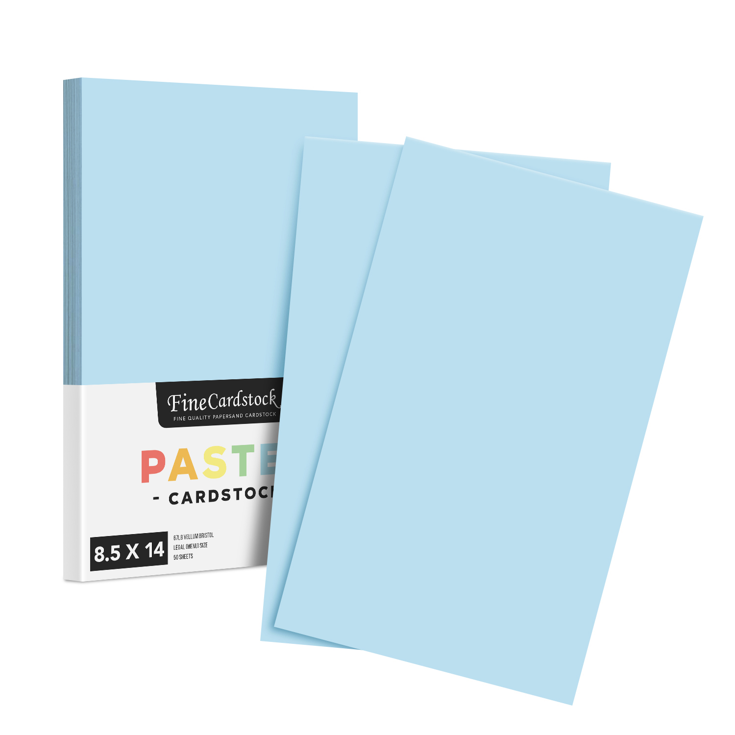 8.5 x 14 Pastel Cardstock Blue Bulk and Wholesale Fine Cardstock