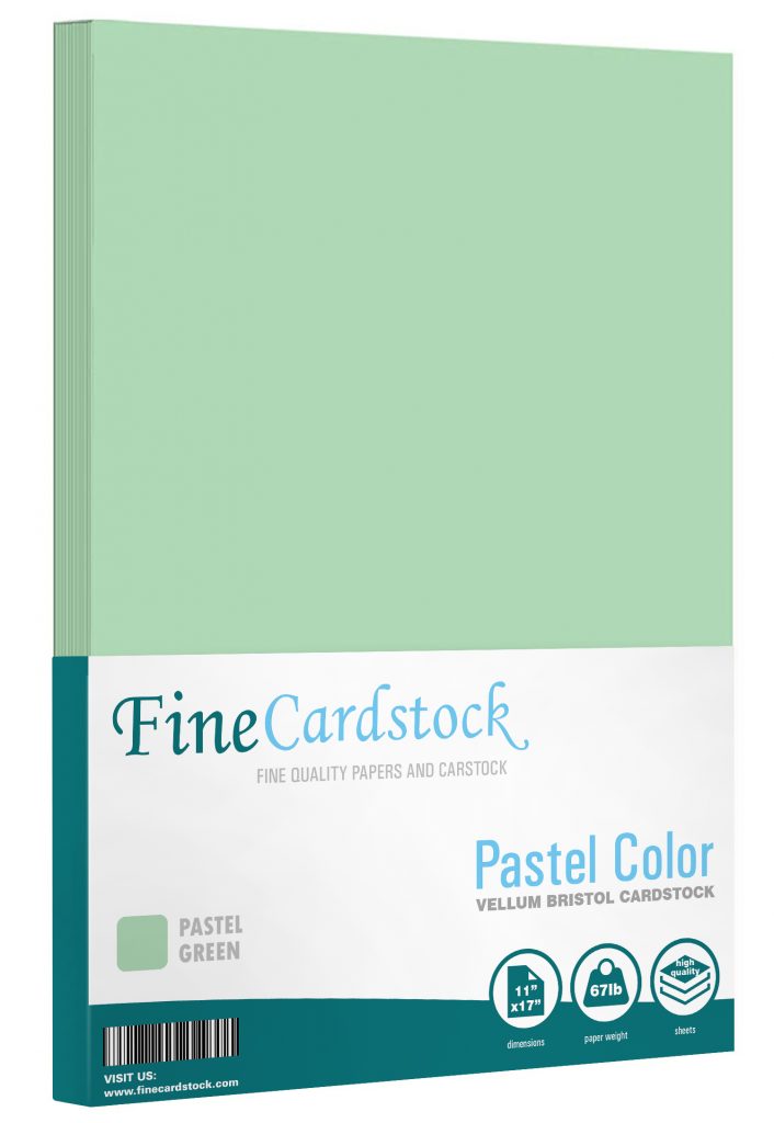 11 x 17 Pastel Cardstock Green Bulk and Wholesale Fine Cardstock