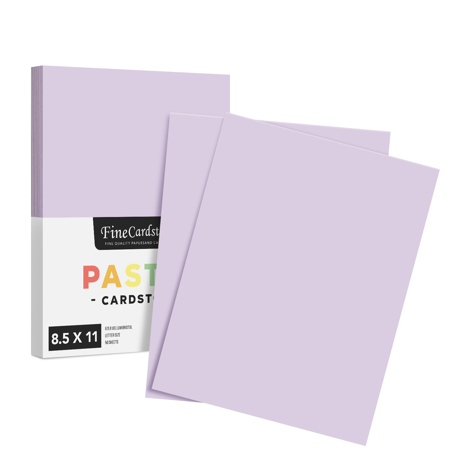 8 1/2 x 11 Pastel Cardstock Lilac - Bulk and Wholesale - Fine Cardstock