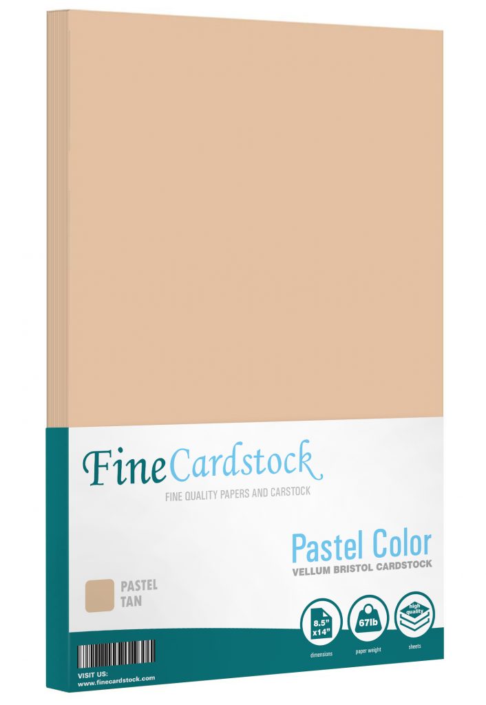 8.5 x 14 Pastel Cardstock Tan - Bulk and Wholesale - Fine Cardstock