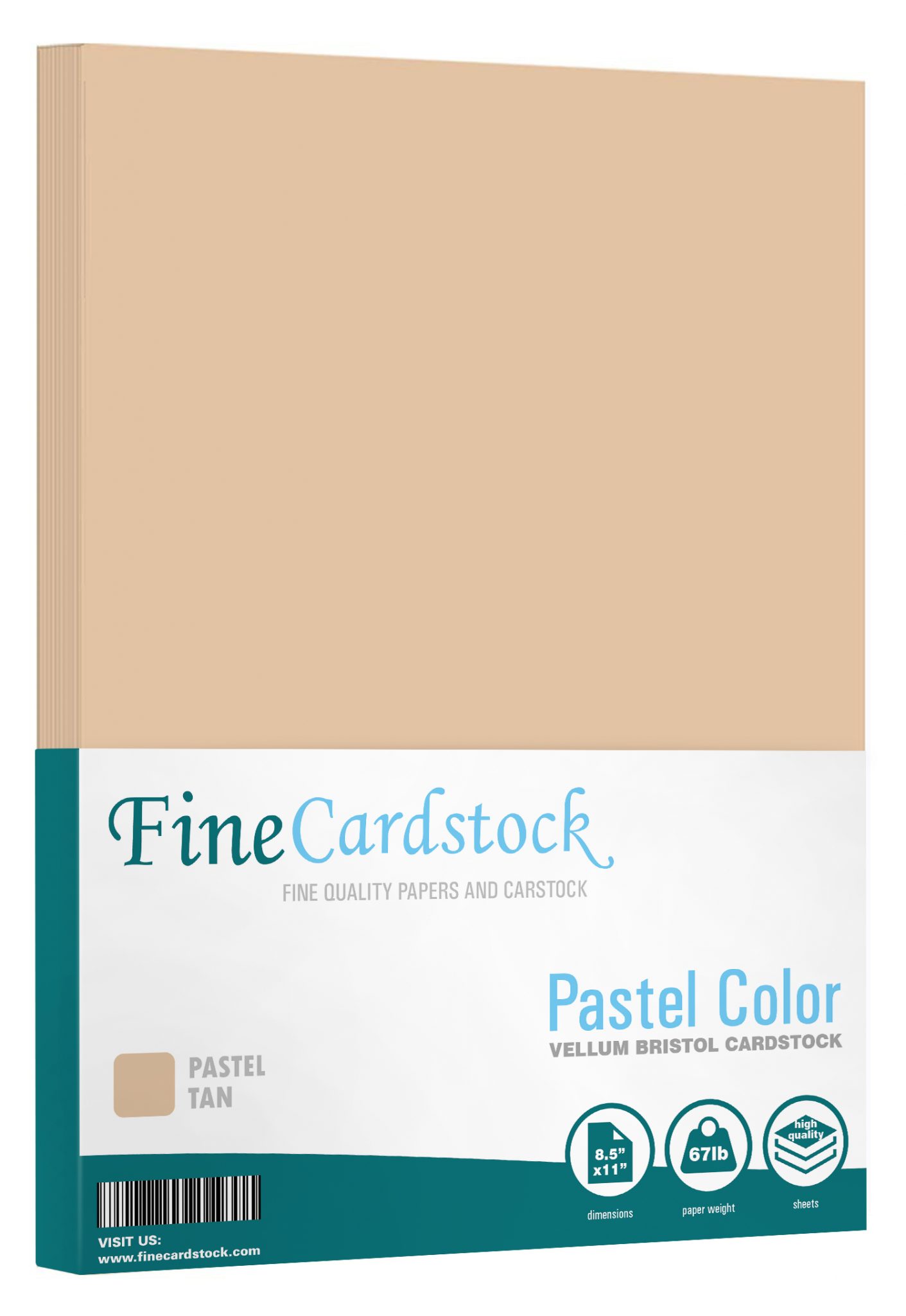 8 1/2 x 11 Pastel Cardstock Tan - Bulk and Wholesale - Fine Cardstock