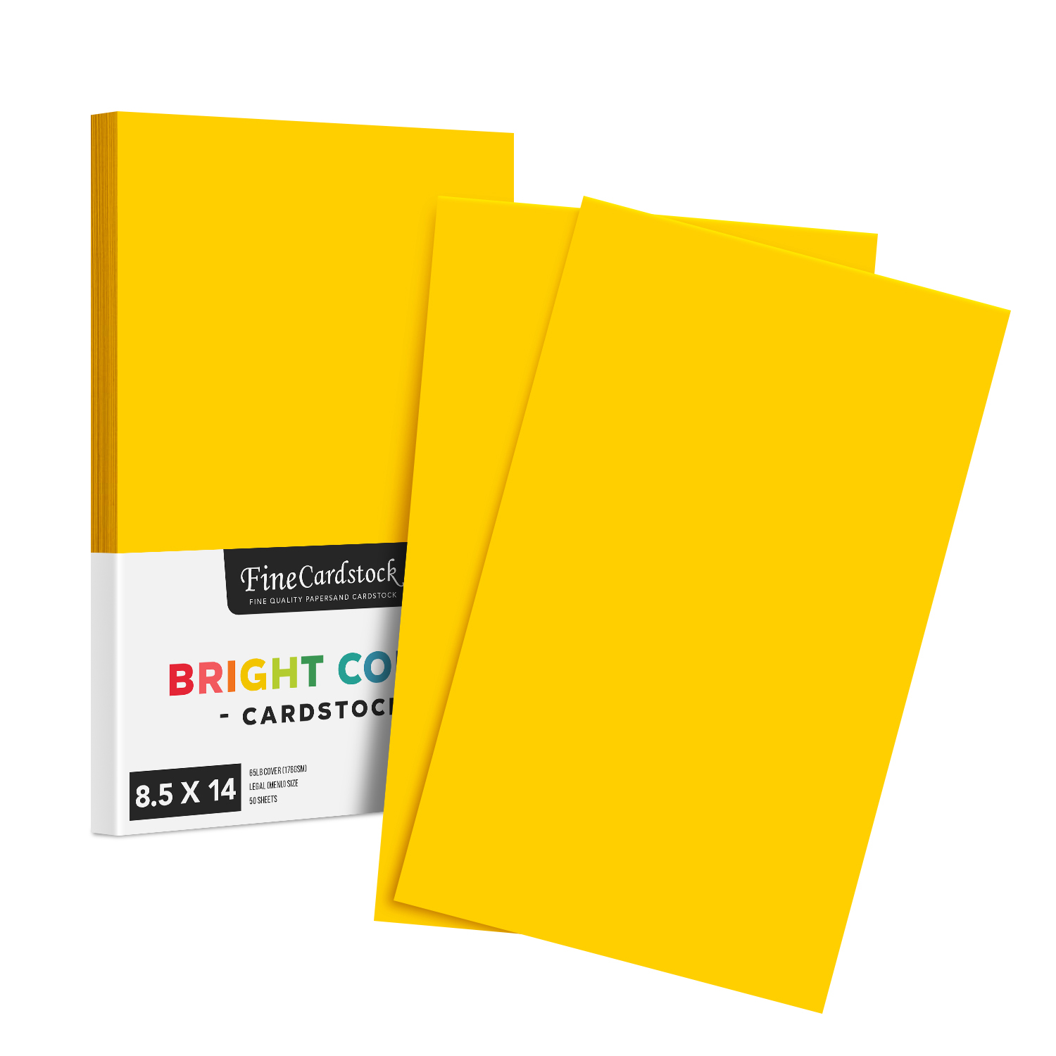 8.5 x 14 Color Cardstock Yellow - Bulk and Wholesale - Fine Cardstock