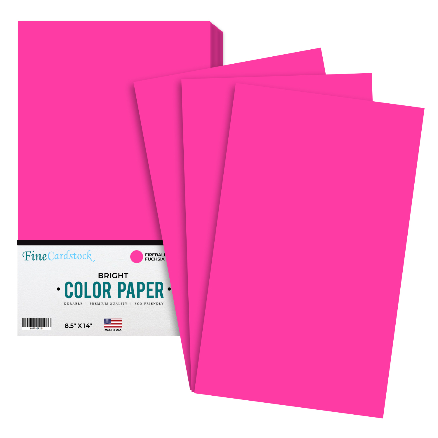 8.5 x 14 Color Paper Fireball Fuchsia - Bulk and Wholesale - Fine Cardstock