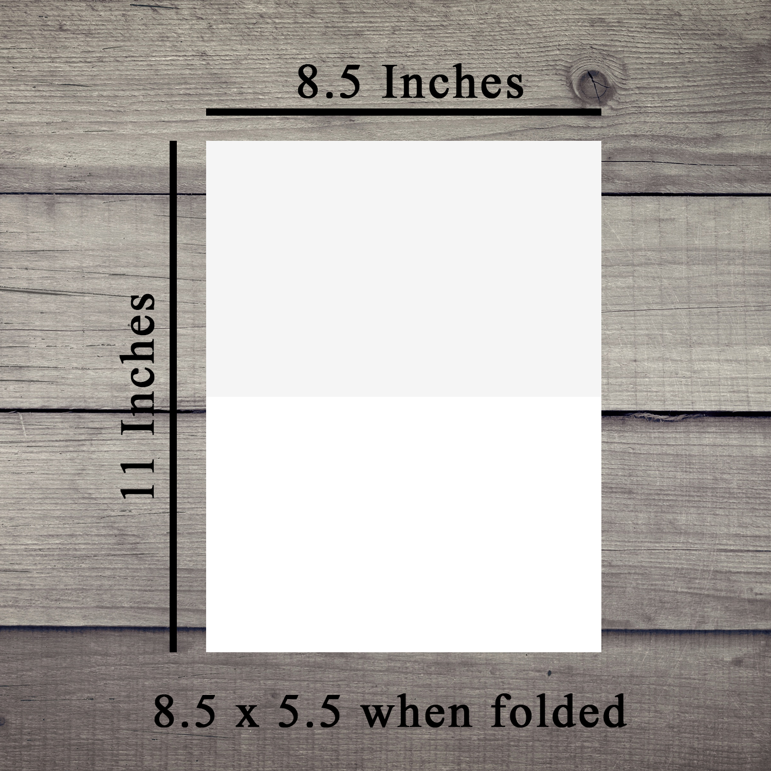 8.5″ X 11″ Scored Foldover Cards - Bulk and Wholesale - Fine Cardstock