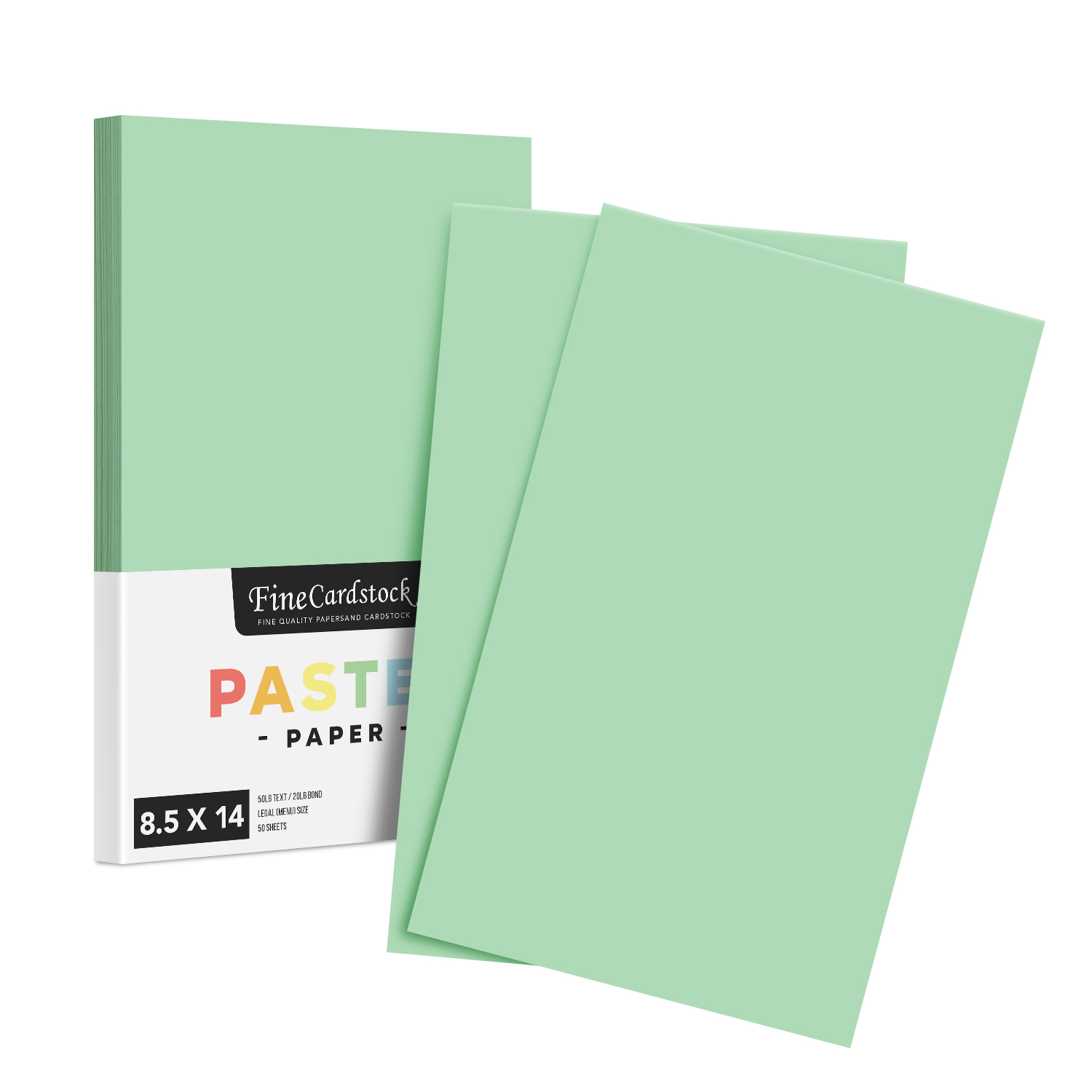 8.5 x 14 Pastel Paper Green - Bulk and Wholesale - Fine Cardstock