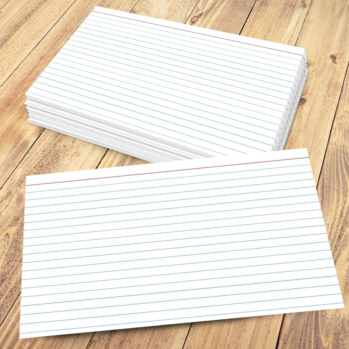 Ruled Index Cards Fine Cardstock