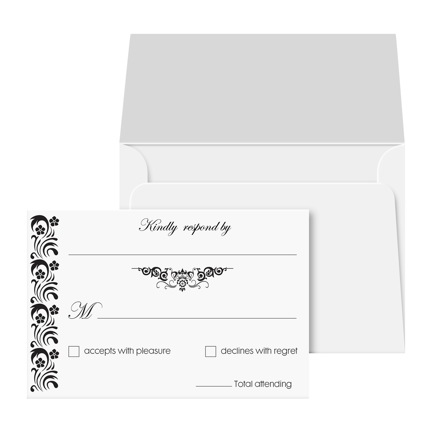 4.5 x 6 Blank White Fold Over Greeting Cards & A6 Envelopes - Bulk Set of  50