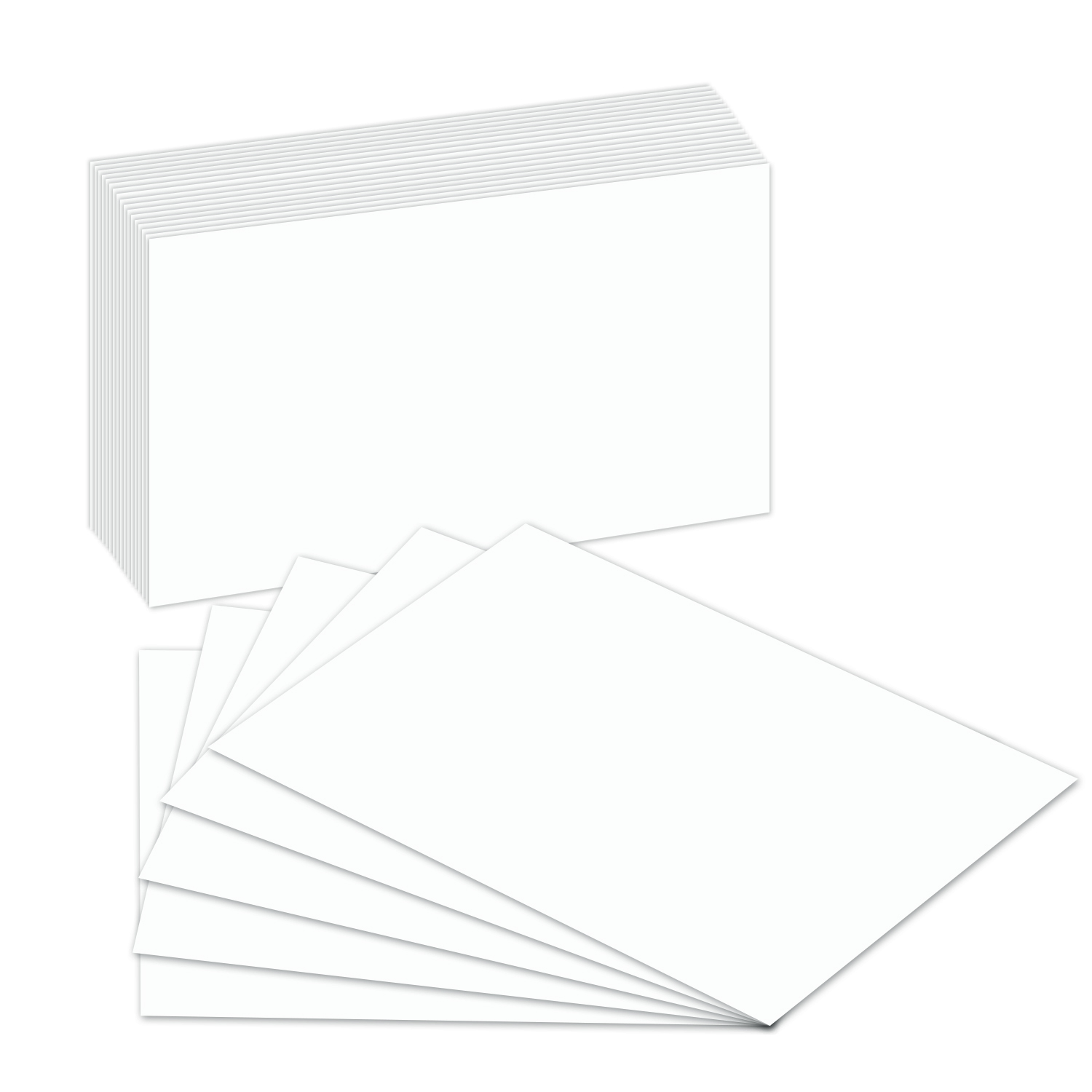 4 x 6 Thick Blank Index Cards - 100lb Cardstock (14pt) - 100 Sheets