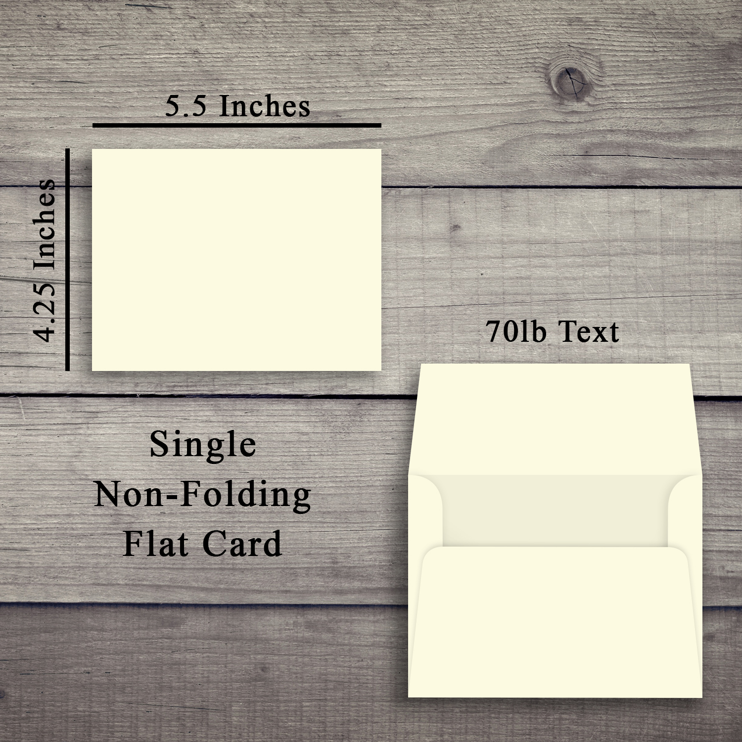 4.25″ X 5.5″ Flat Note Card Bulk and Wholesale Fine Cardstock