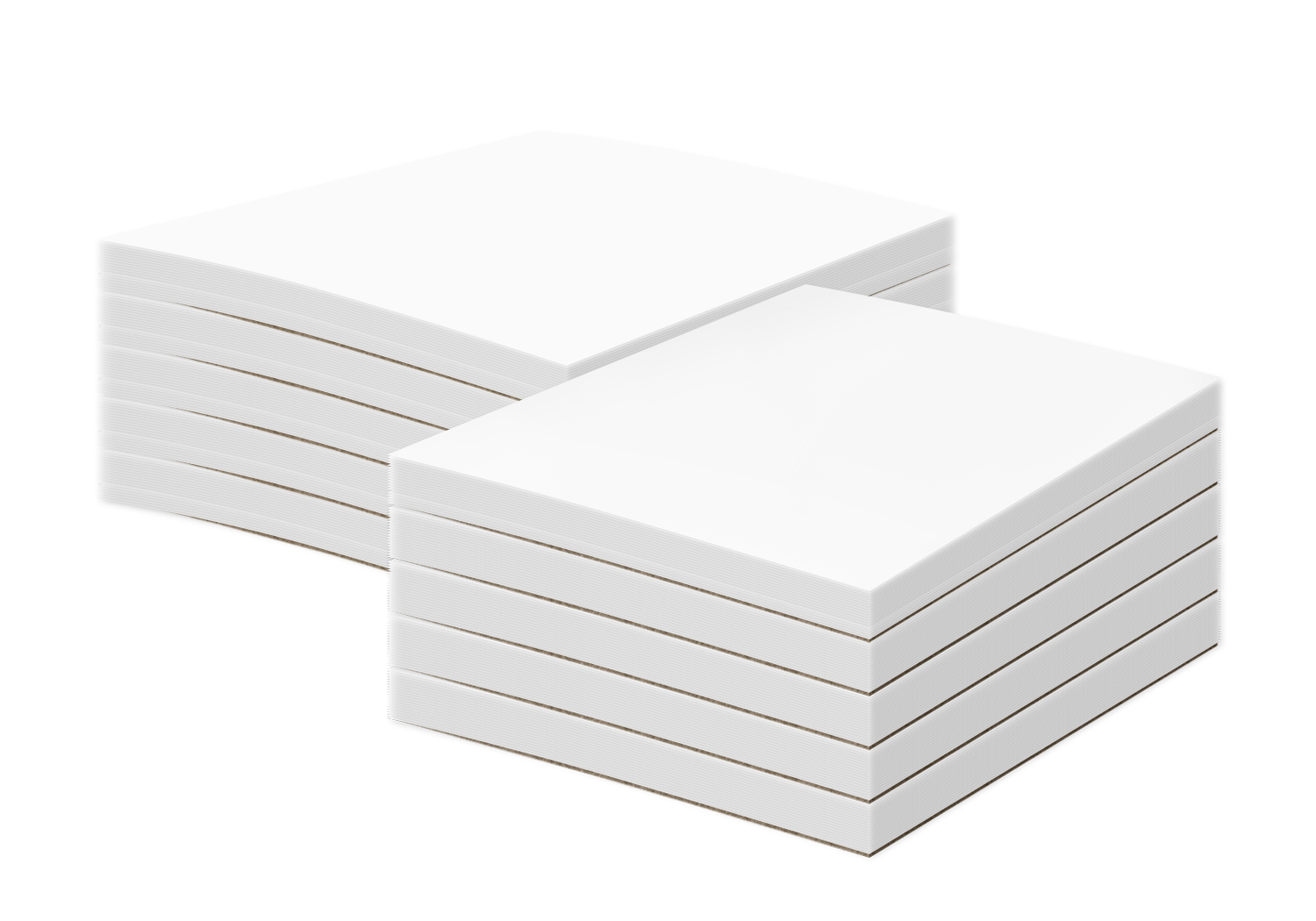 5" x 7" White Memo Pads Bulk and Wholesale Fine Cardstock