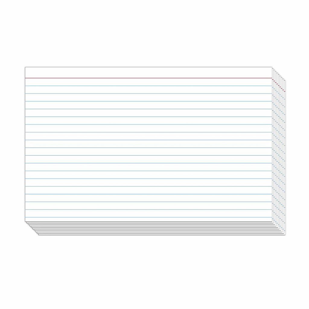 Ruled Index Cards Fine Cardstock