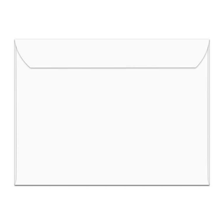 6 x 9 White Booklet Envelope - Bulk and Wholesale - Fine Cardstock