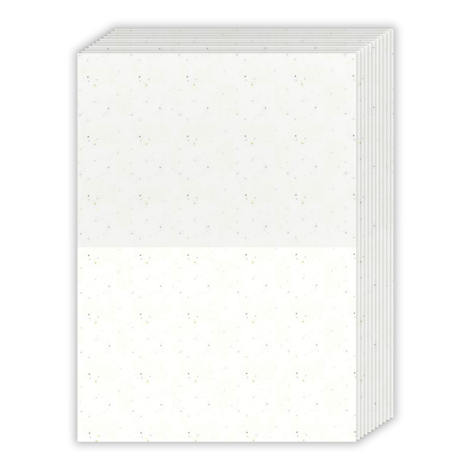 A7 Bright Color Folding Greeting Cards Speckled White - Bulk and ...