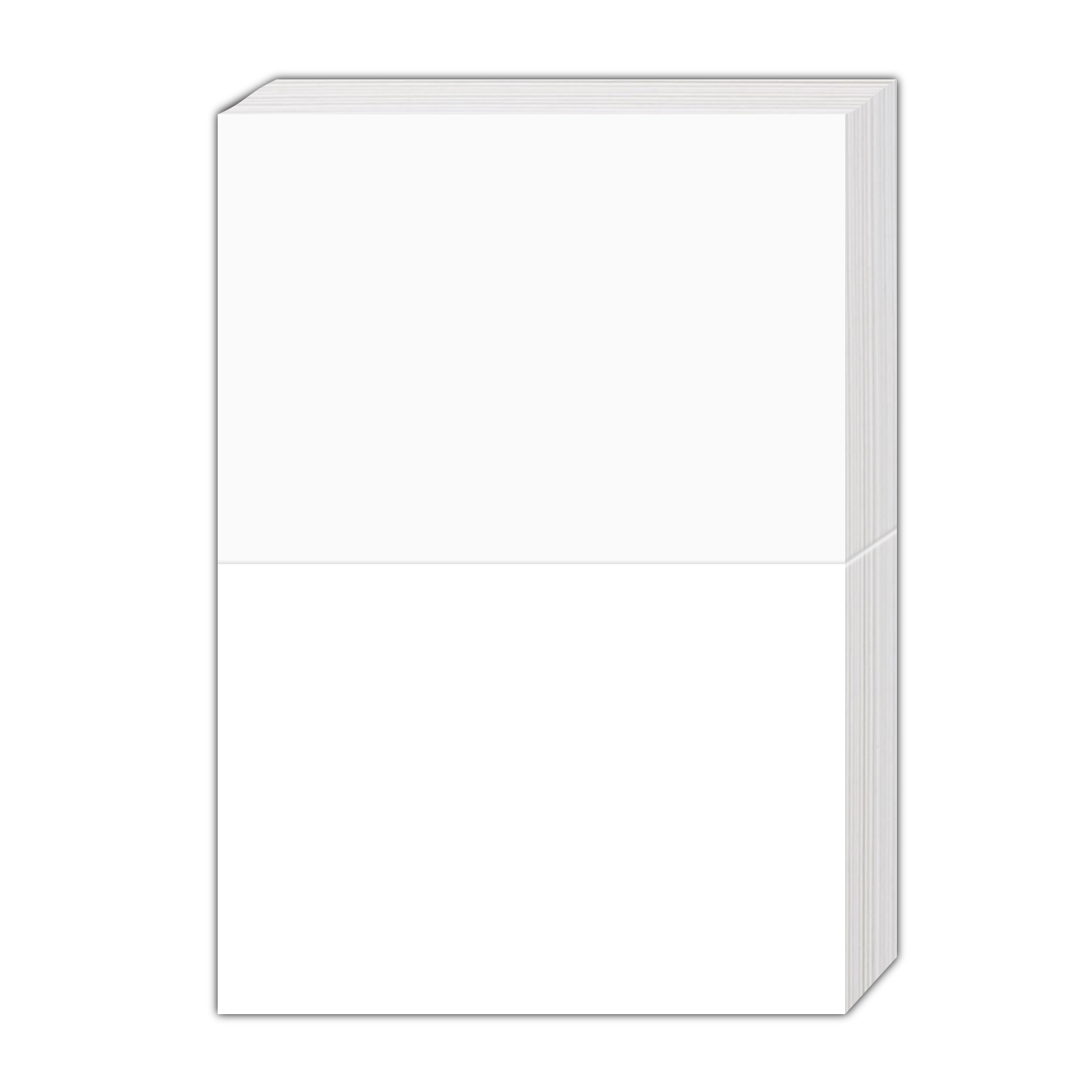 JAM Paper® Blank Fold-Over Cards, 4 3/8 x 5 7/16, White, Pack Of 100