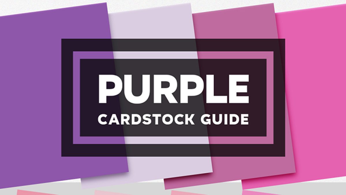 Purple Cardstock Paper Guide - Fine Cardstock