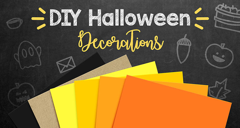 DIY Halloween Decorations With Cardstock Colored Paper Fine Cardstock